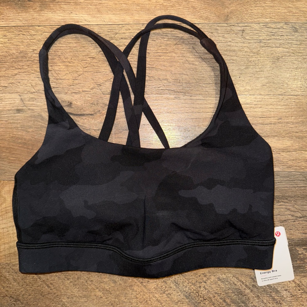 lululemon athletica Black Camo Sports Bra
